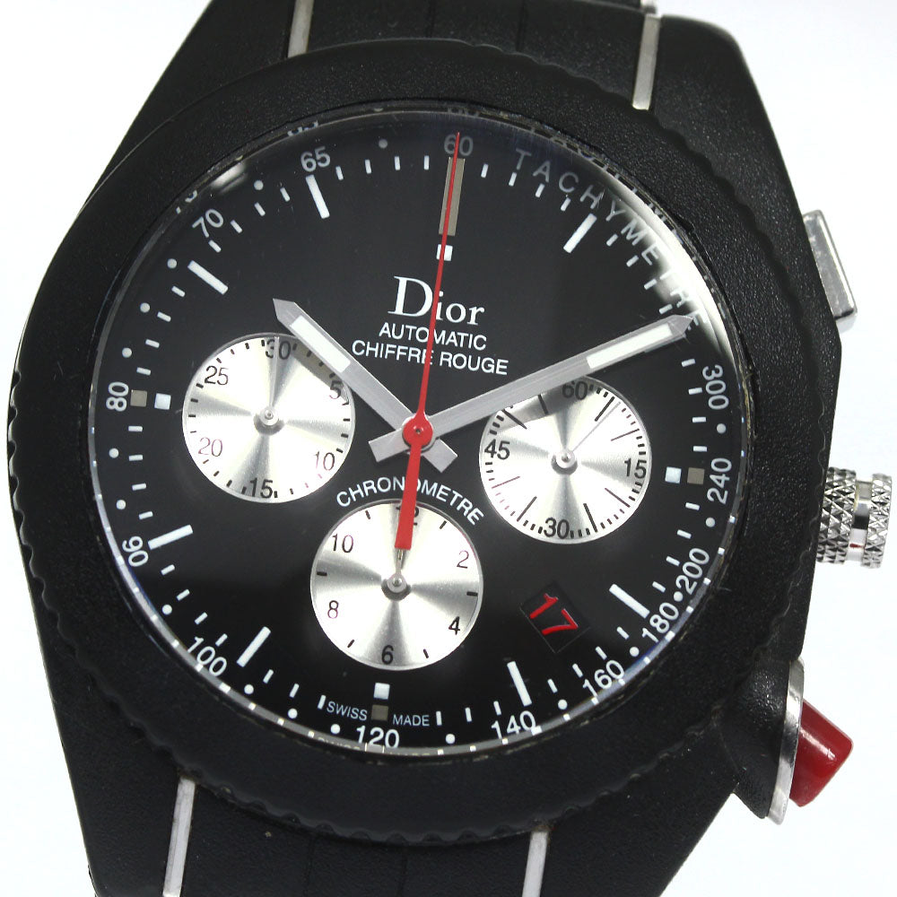 Dior Dior Chiffle Rouge Chrono Black Time CD084840R001 Date black Dial Automatic Men's Watch_759051