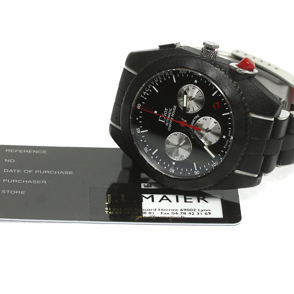 Dior Dior Chiffle Rouge Chrono Black Time CD084840R001 Date black Dial Automatic Men's Watch_759051