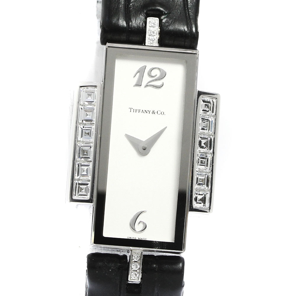 TIFFANY&Co. Cocktail K18WG Diamond Silver Dial Quartz Ladies Watch_760227