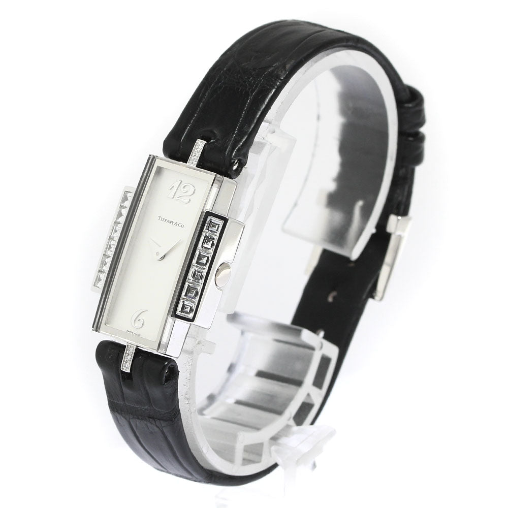 TIFFANY&Co. Cocktail K18WG Diamond Silver Dial Quartz Ladies Watch_760227