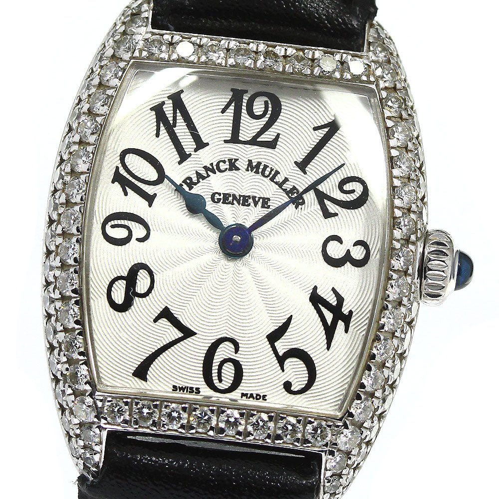 FRANCK MULLER Cintree Curvex 2251QZD K18WG diamond Quartz Ladies Watch_760461