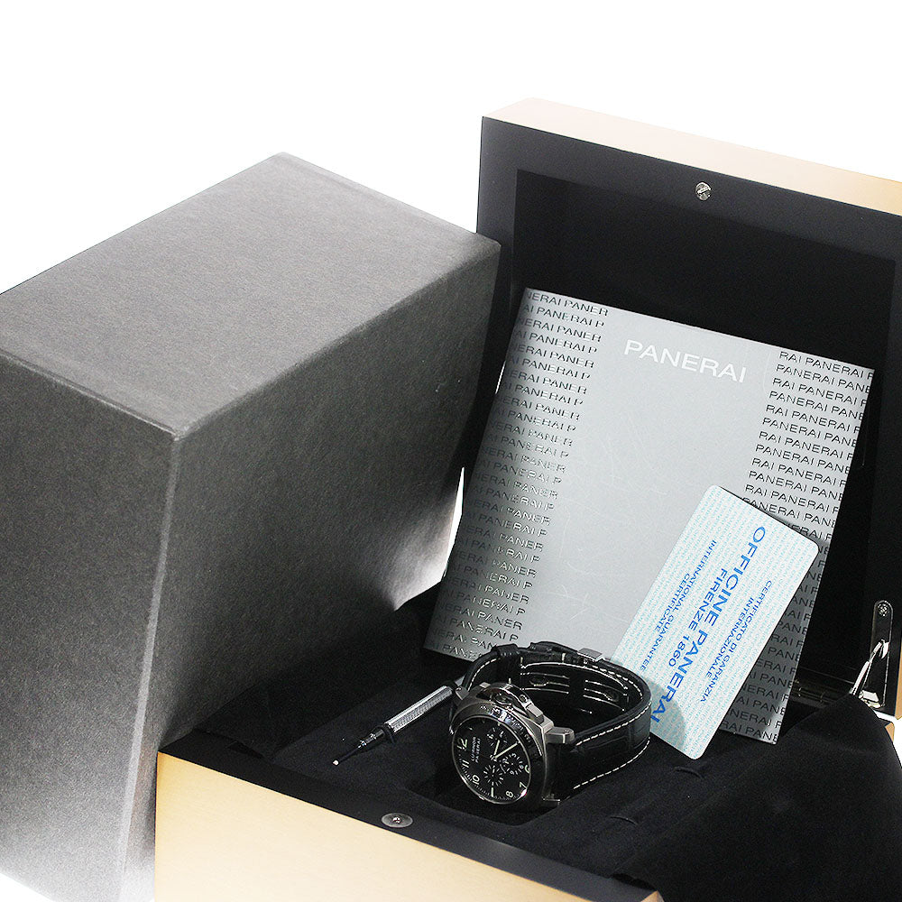 PANERAI Luminor Chronograph PAM00074 Date black Dial Automatic Men's_760661