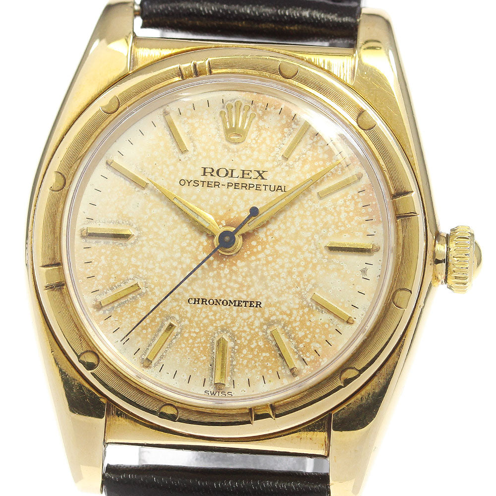 ROLEX Oyster perpetual 3372 Silver Dial Automatic Boy's Watch_761056