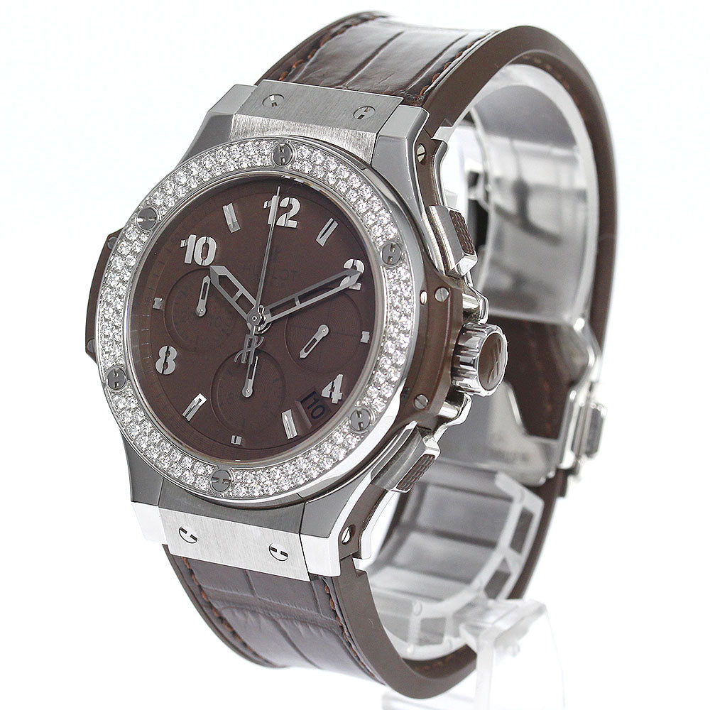 HUBLOT Big Bang Tutti Frutti 341.SC.5490.LR.1104 Diamond Bezel Brown Dial Automatic Ladies Watch_761166