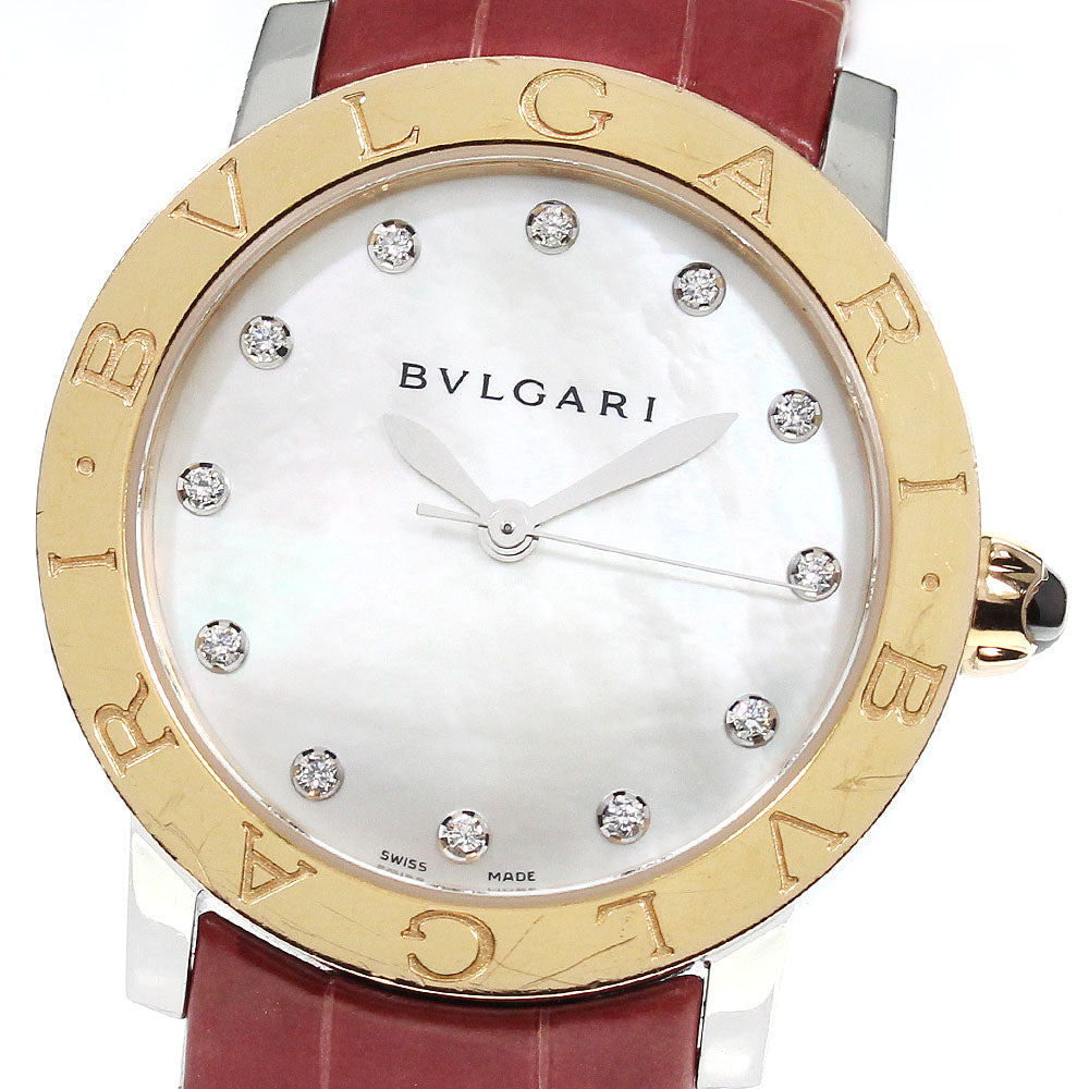 BVLGARI BVLGARIBVLGARI BBLP33SG 12P diamond PG bezel Automatic Boy's_761236