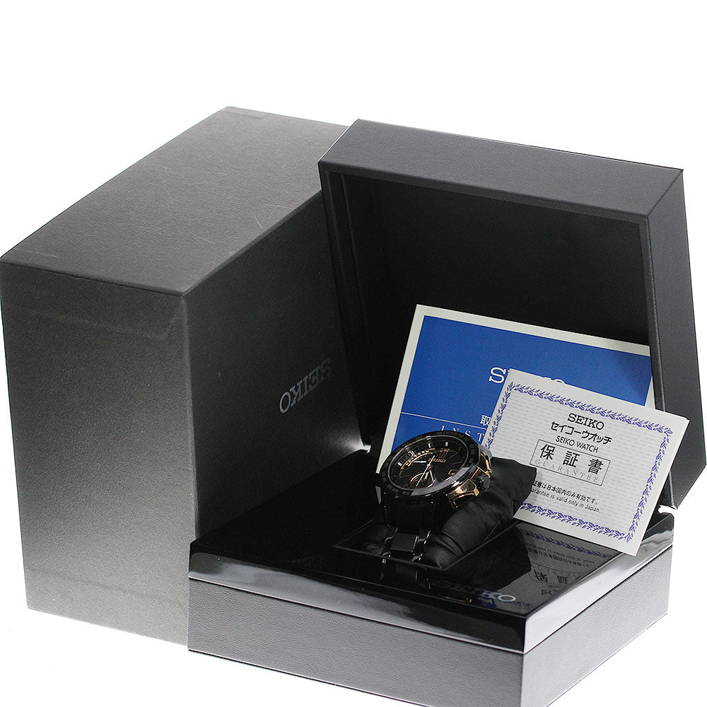 SEIKO Brights SAGA115/8B54-0AJ0 Date black Dial Solar Powered Radio Men's_761260
