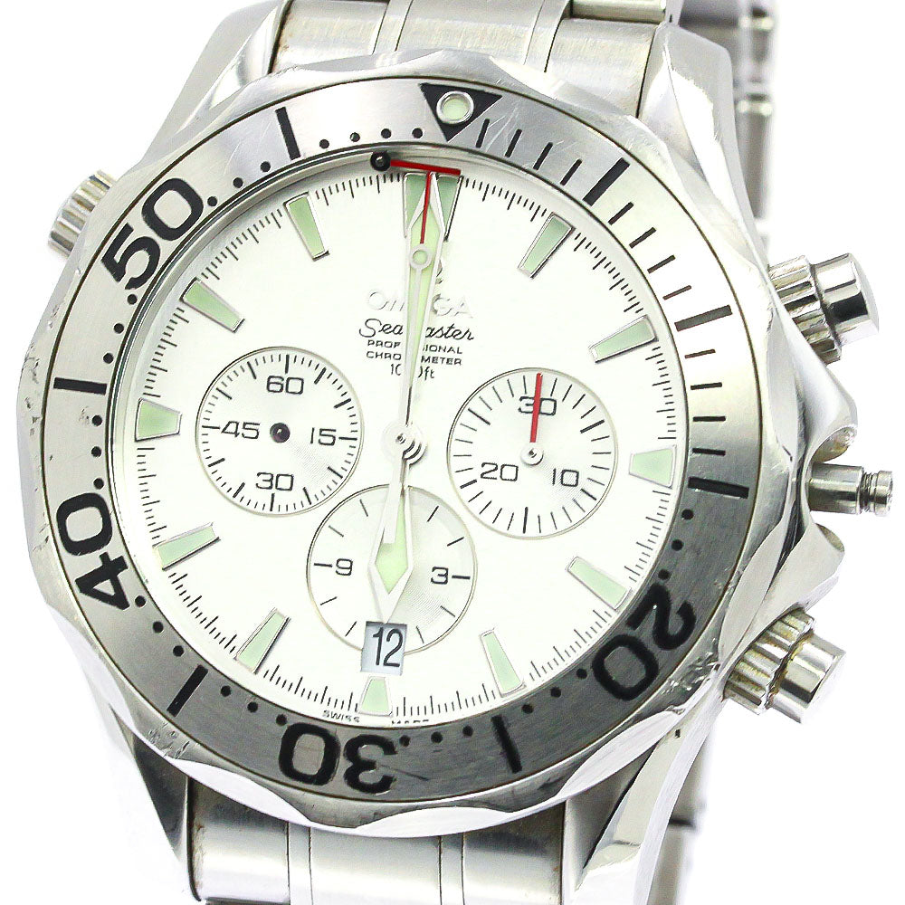 OMEGA Seamaster300 2589.30 Chronograph Date Silver Dial Automatic Men's Watch_761587