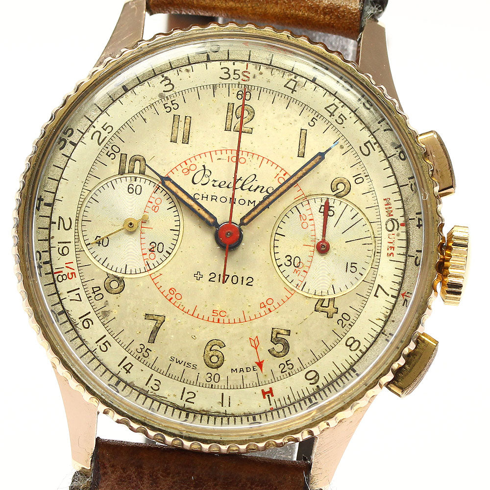 BREITLING Chronomat first model 769 K18PG Rare Hand Winding Men's Watch_761622