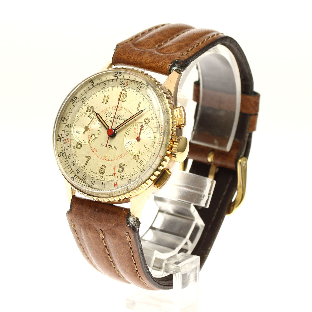 BREITLING Chronomat first model 769 K18PG Rare Hand Winding Men's Watch_761622