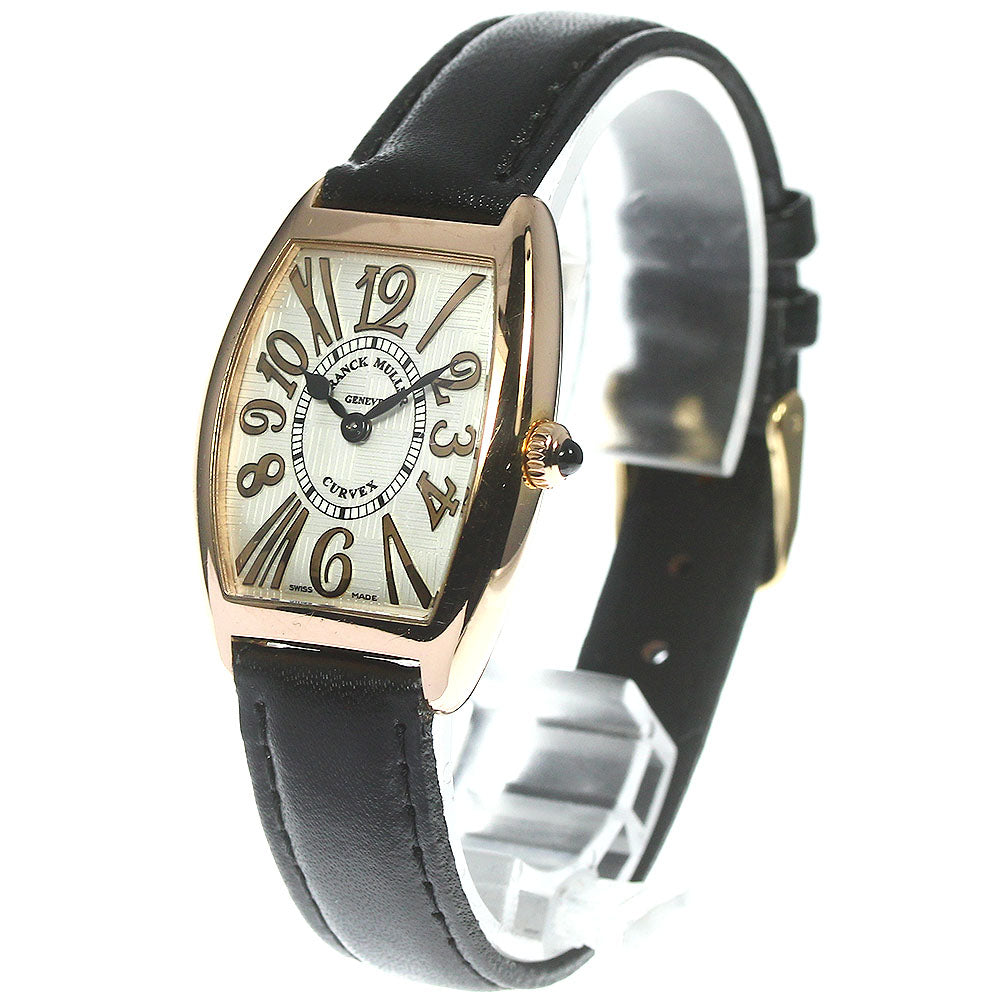 FRANCK MULLER Tonneau Curvex 1752QZRELV-R 18K Pink Gold Quartz Ladies_761668