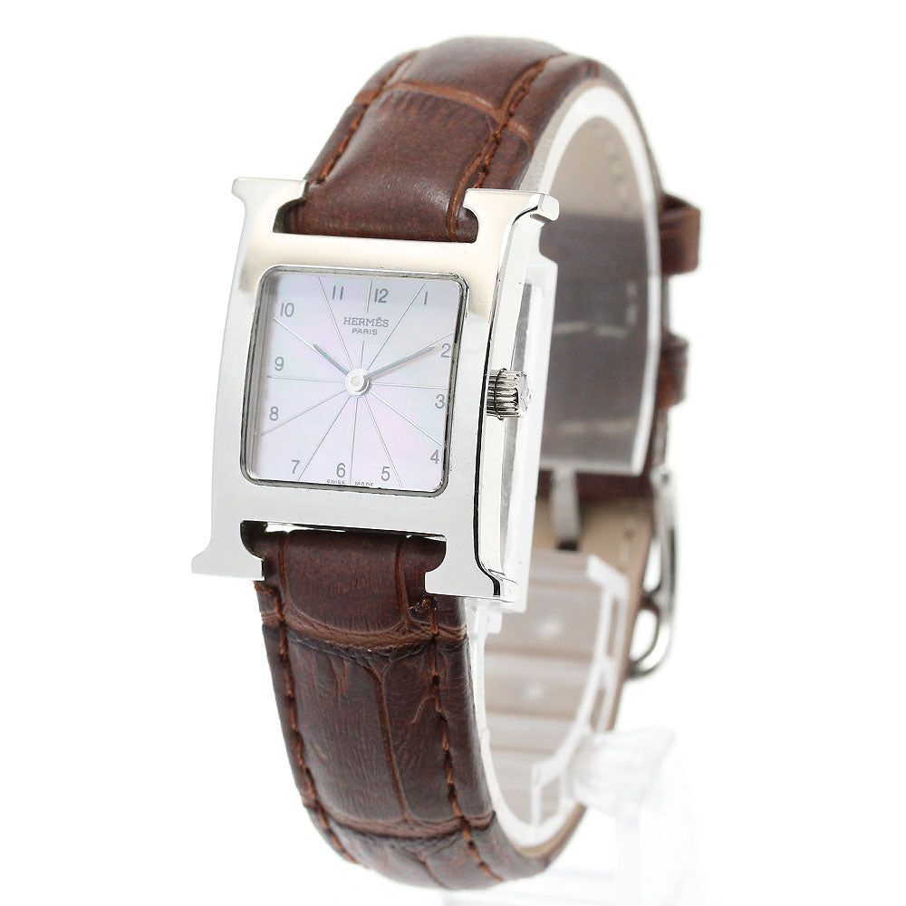 HERMES H watch HH1.210 Pink shell Dial Quartz Ladies Watch_761785