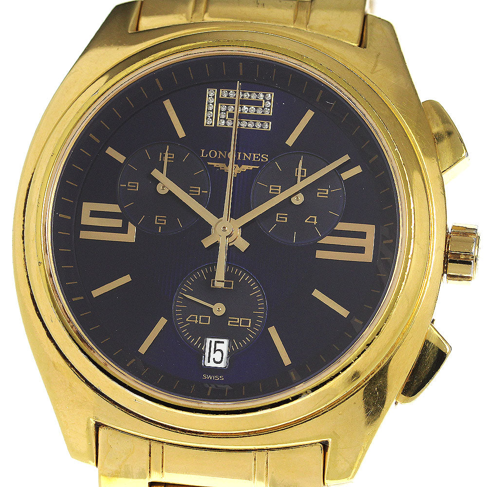 LONGINES Lungomare L3.633.2 Chronograph blue Dial Quartz Men's Watch_761797