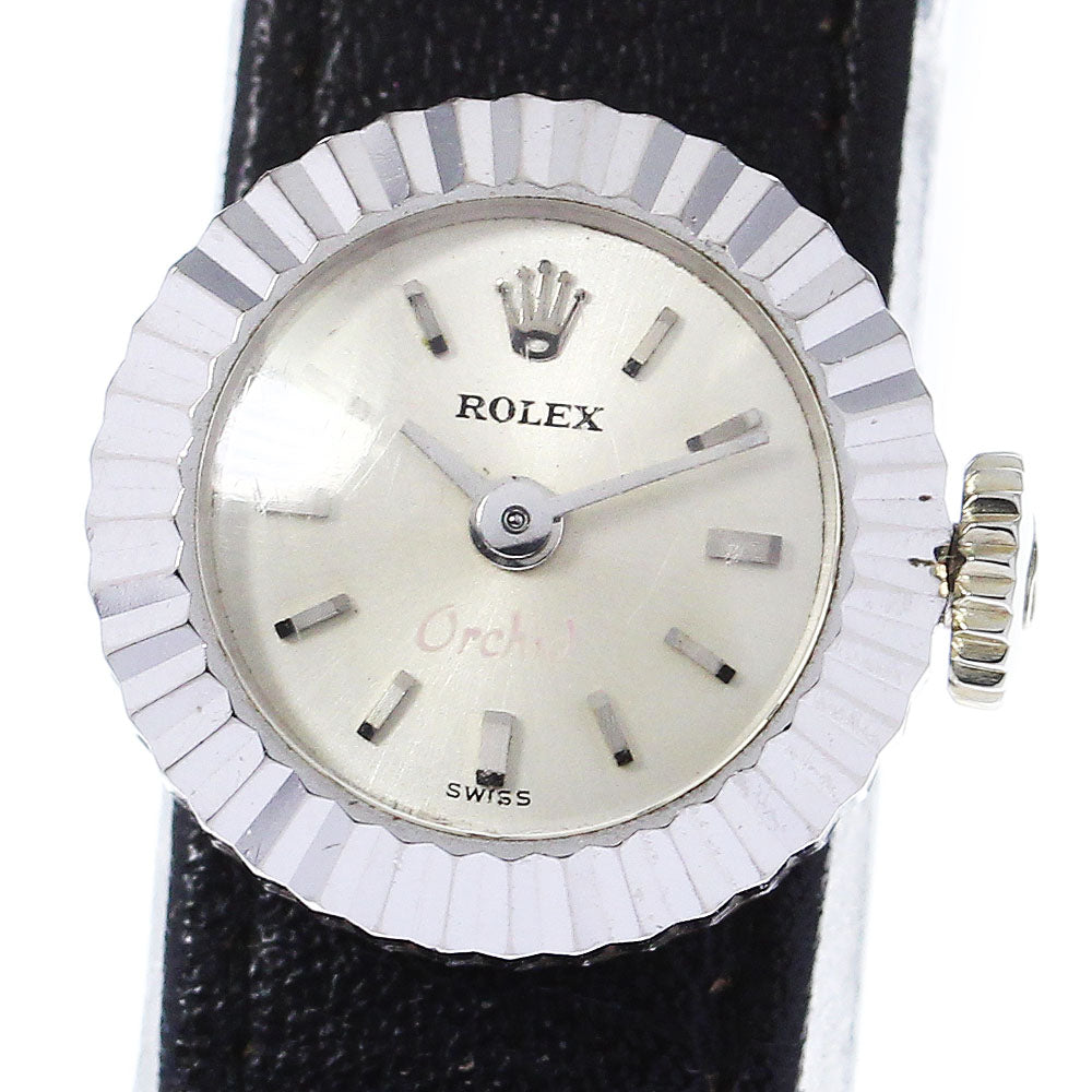 ROLEX orchid chameleon K18WG Cal.1400 Silver Dial Hand Winding Ladies_761975