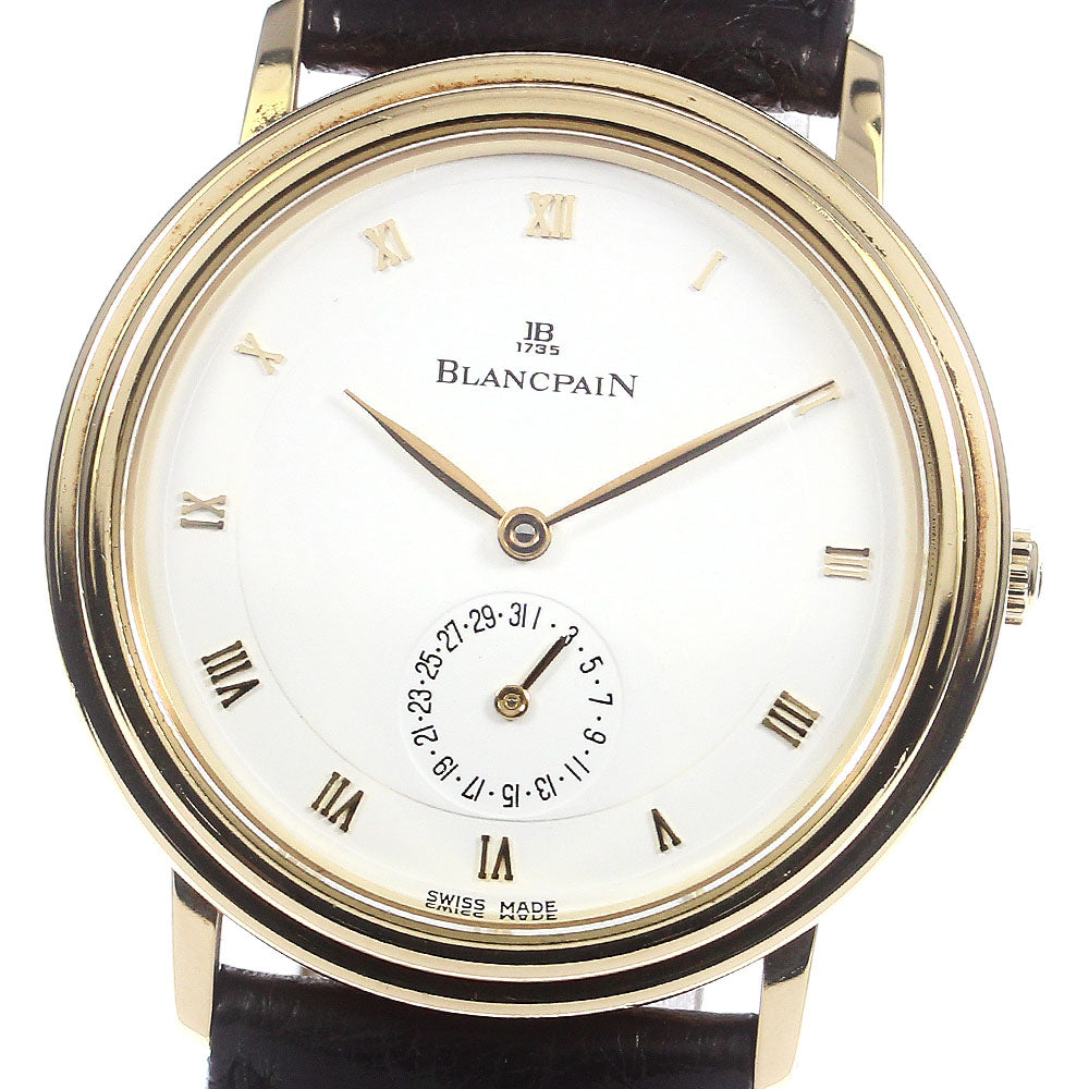 Blancpain Villeret disc calendar 18K Yellow Gold white Dial AT Men's_762446