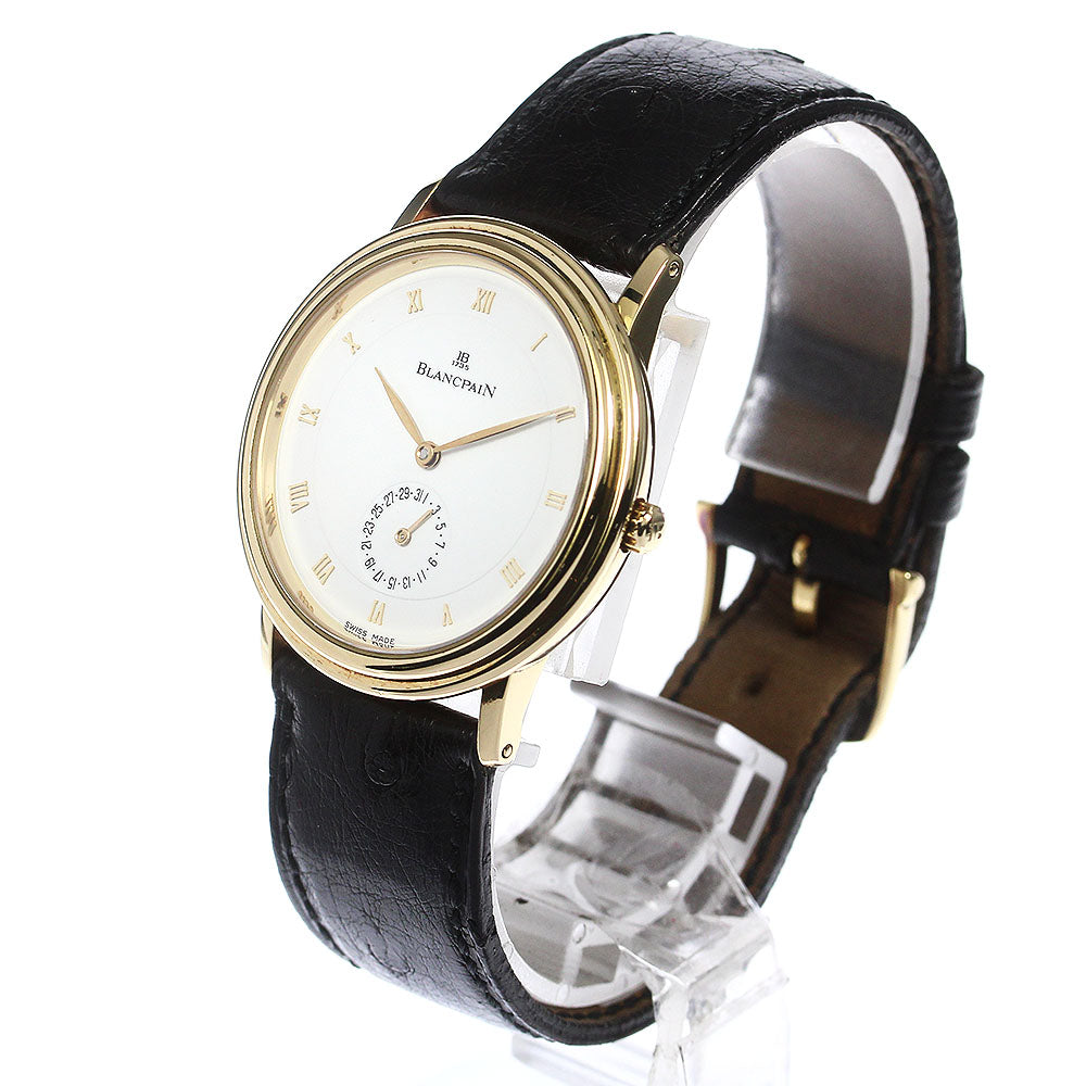 Blancpain Villeret disc calendar 18K Yellow Gold white Dial AT Men's_762446
