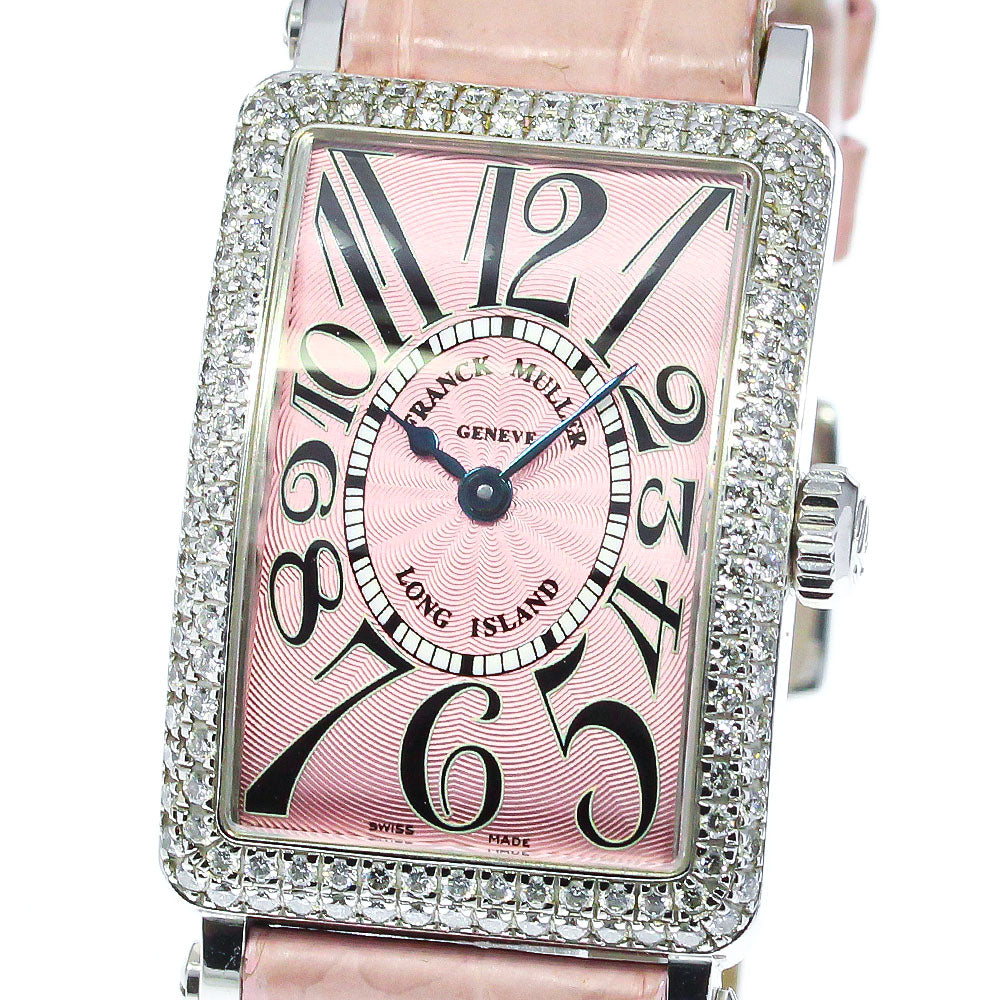 FRANCK MULLER Long Island 900QZD K18WG diamond bezel Quartz Ladies Watch_762585