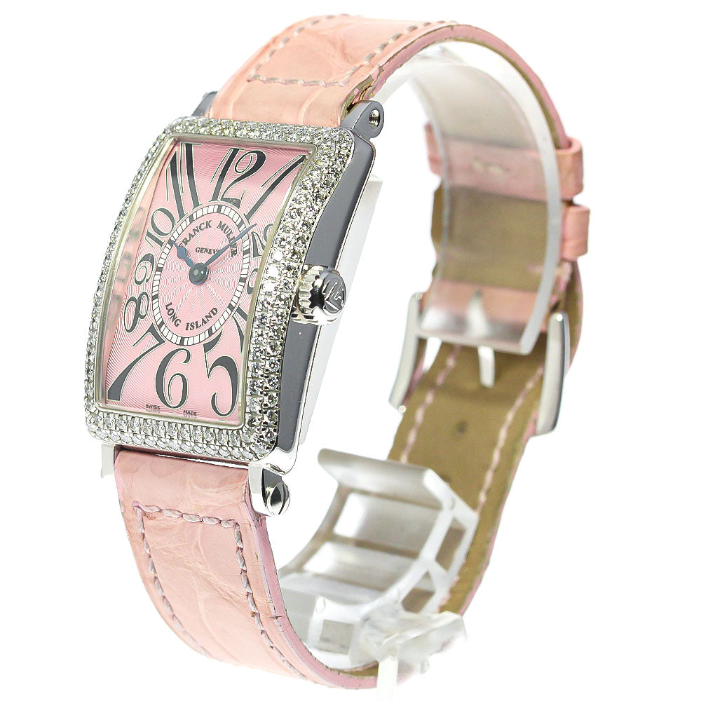 FRANCK MULLER Long Island 900QZD K18WG diamond bezel Quartz Ladies Watch_762585