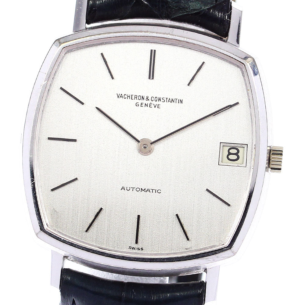 VACHERON CONSTANTIN 7390Q K18WG Cal.K1121 Date Silver Dial Automatic Men's Watch_762711