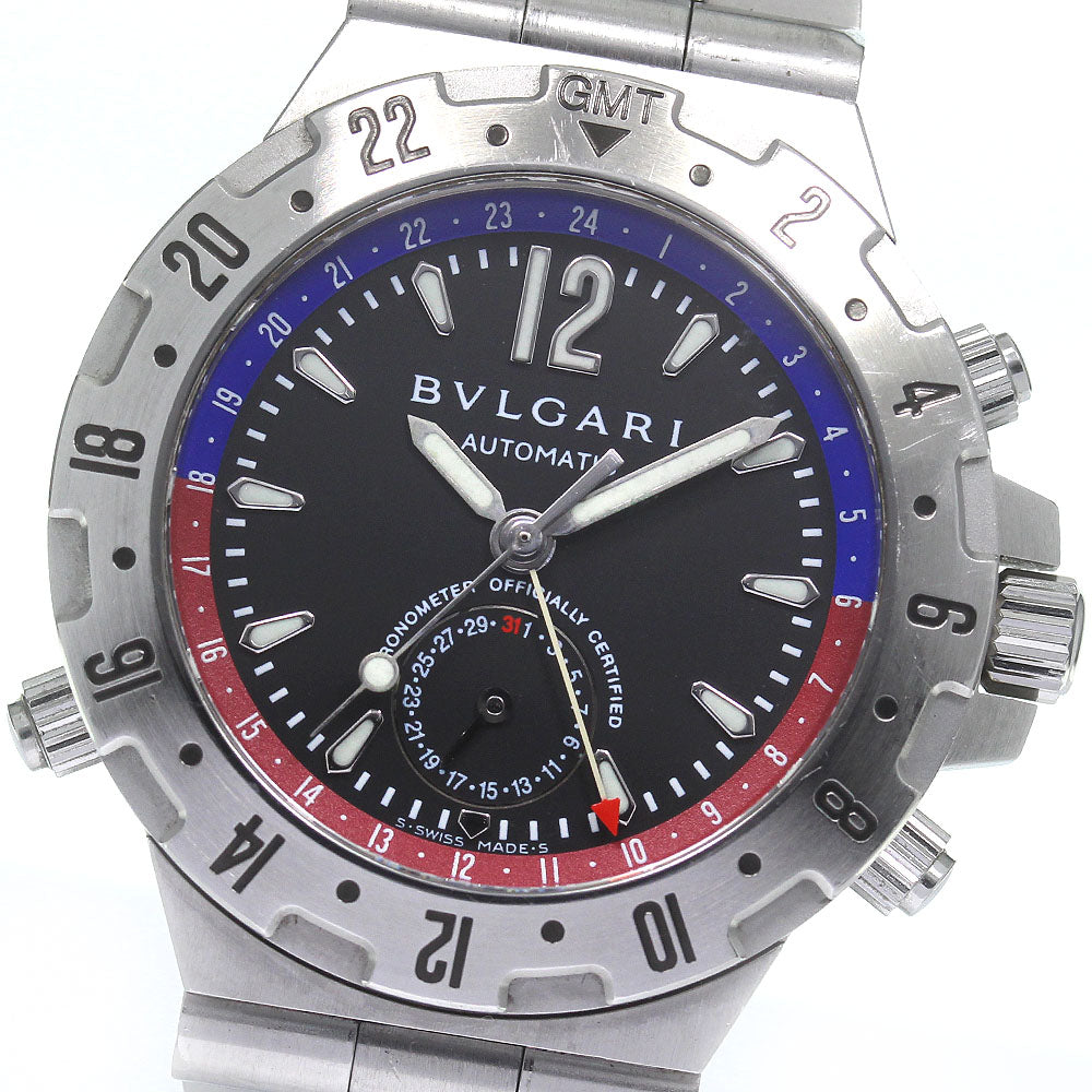 BVLGARI Diagono GMT40S GMT black Dial Automatic Men's Watch_763808