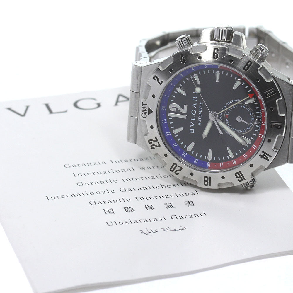 BVLGARI Diagono GMT40S GMT black Dial Automatic Men's Watch_763808