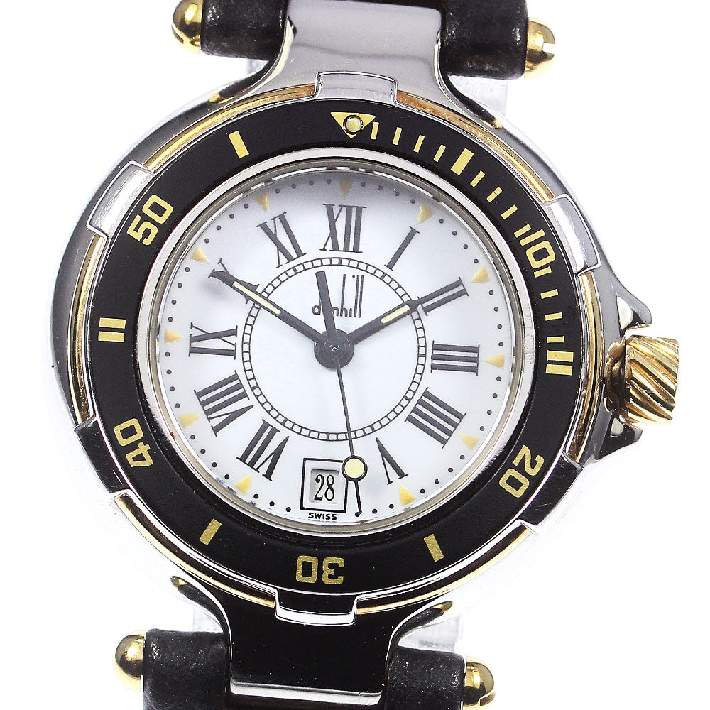 Dunhill Millennium diver Date white Dial Quartz Ladies Watch_763923