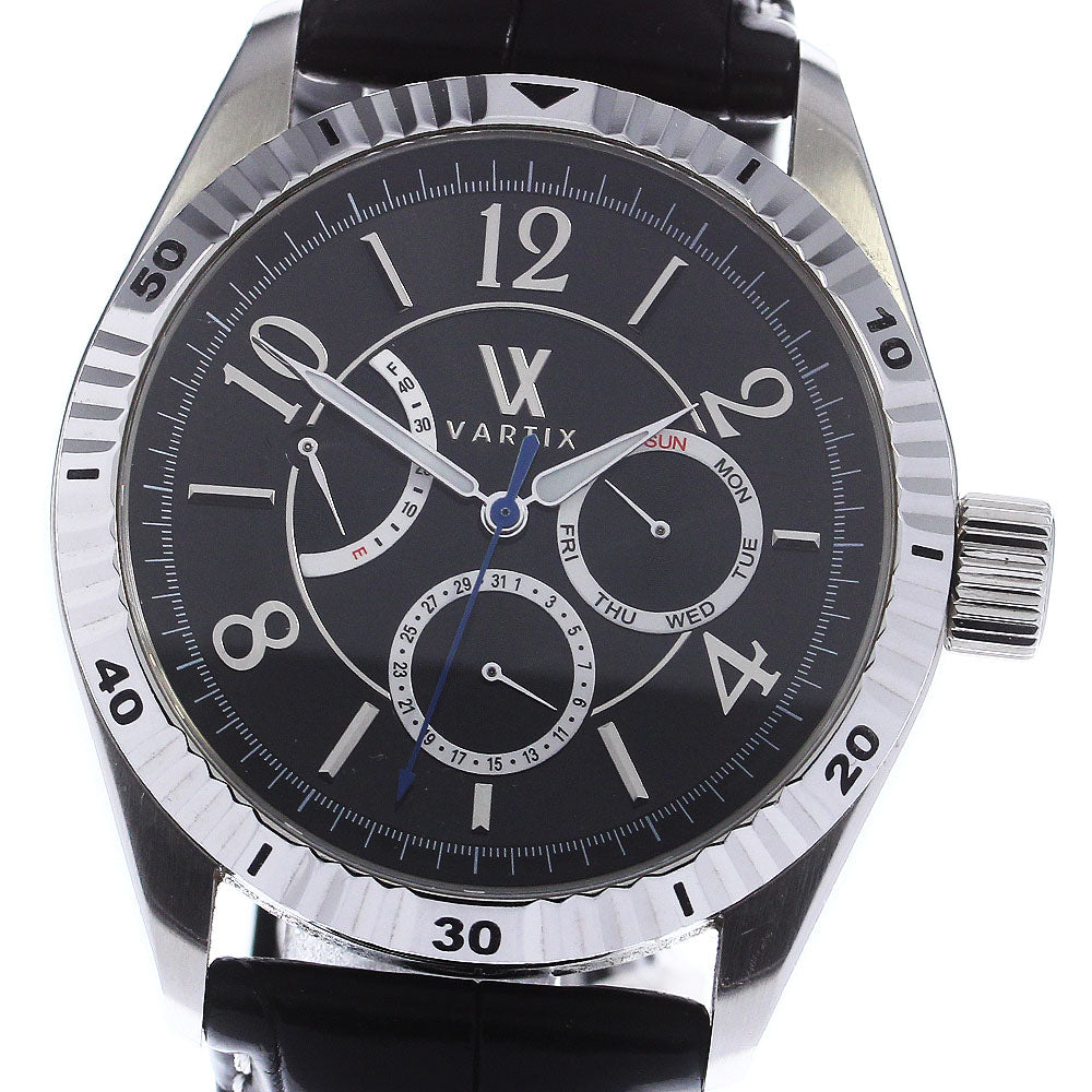 VARTIX WA1V Power Reserve Day Date black Dial Automatic Men's Watch_763958