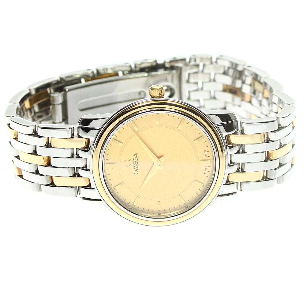 OMEGA De Ville YG2 tone gold Dial Quartz Ladies Watch_764162