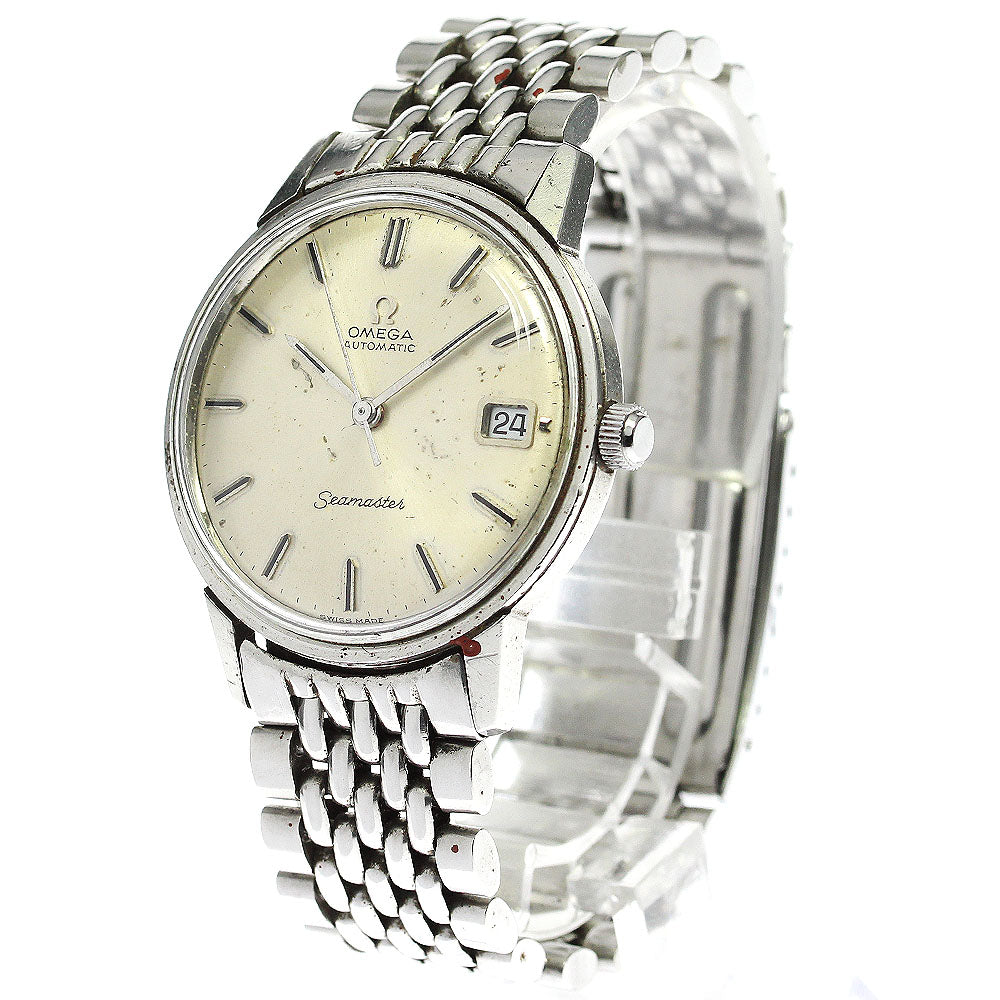 OMEGA Seamaster Ref.166.037 Cal.565 Date Rice Bracelet Silver Dial Automatic Men's Watch_764528