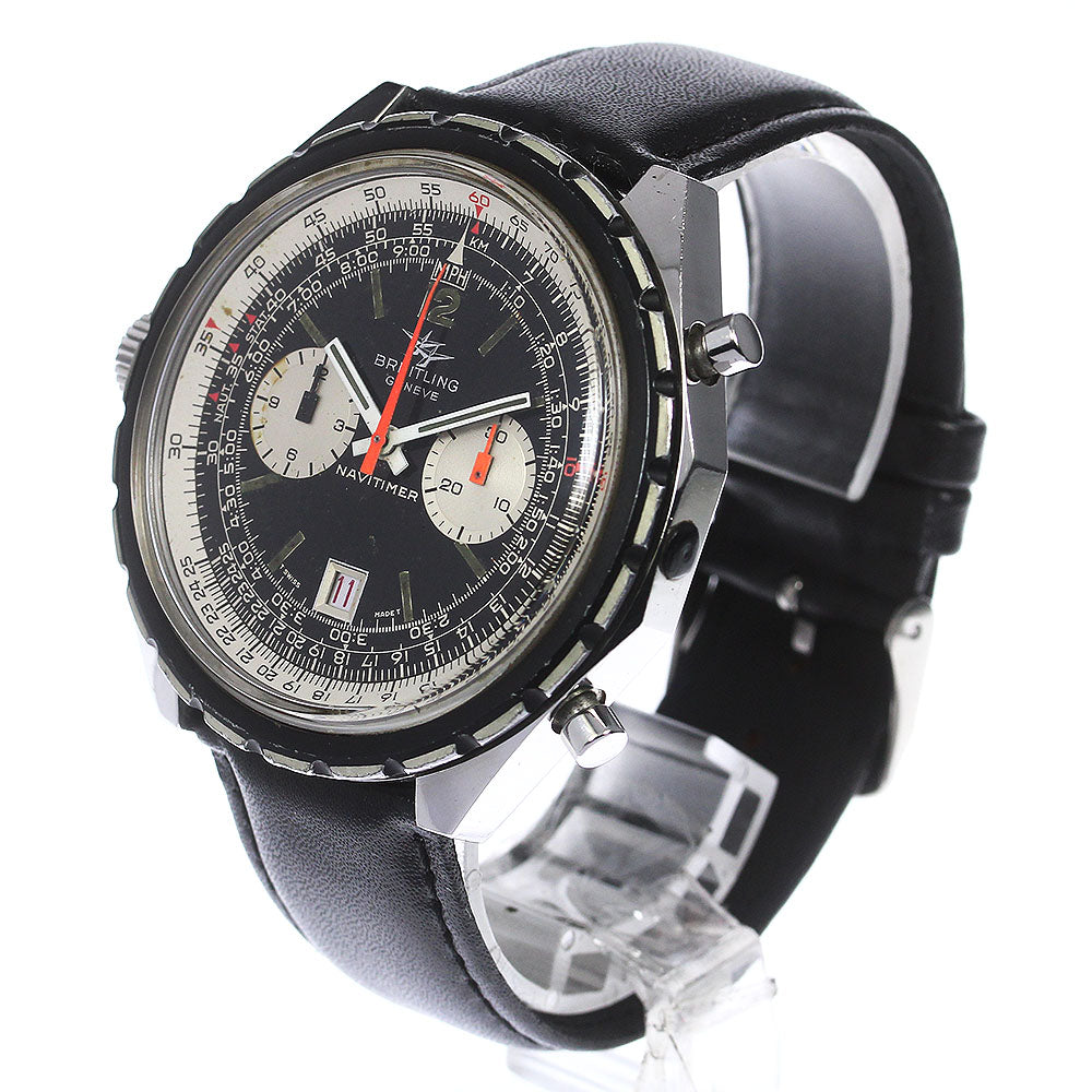 BREITLING Navitimer Cosmonaute 1809 vintage cal.12 black Dial Hand Winding Men's Watch_764635