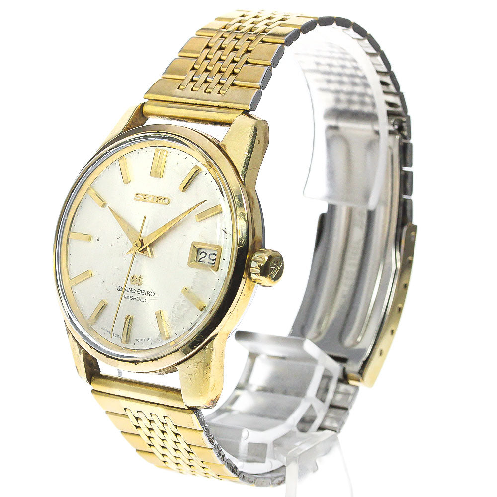 SEIKO Grand Seiko 5722-9011 Date Silver Dial Hand Winding Men's Watch_764753