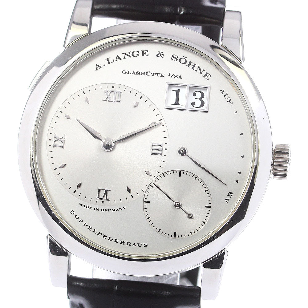 A.LANGE＆SOHNE Lange 1 101.025 PT950 Small Second Silver Dial Hand Winding Men's Watch_764910