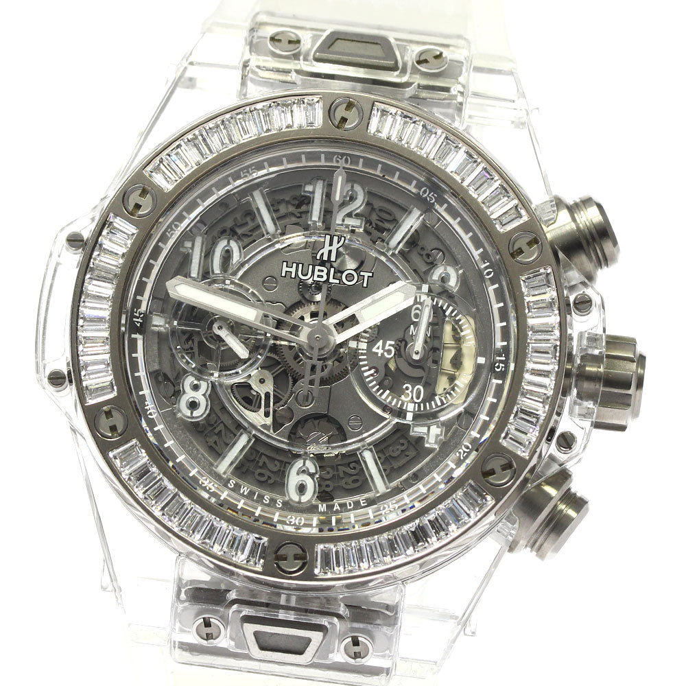 HUBLOT Big Bang Unico Sapphire Baguette 411.JX.4802.RT.1904 skeleton Dial Automatic Men's Watch_764911