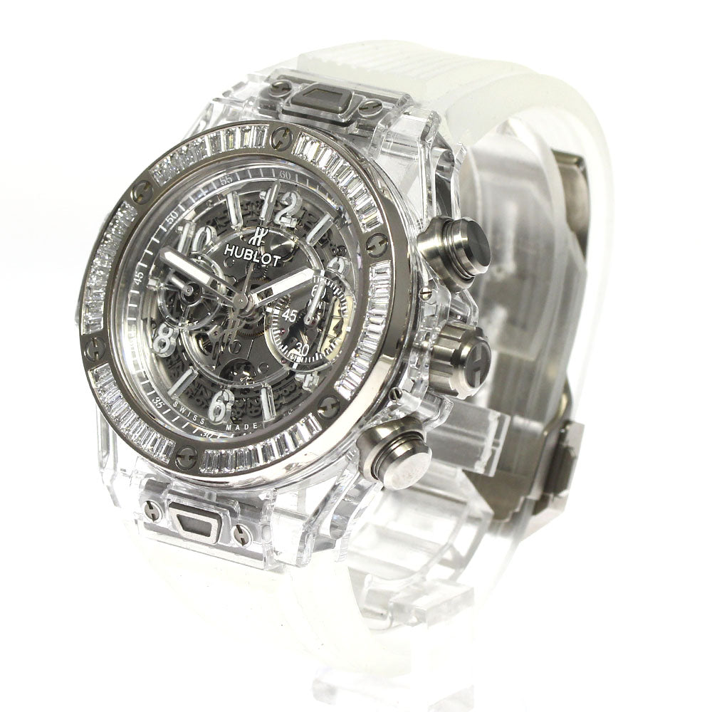 HUBLOT Big Bang Unico Sapphire Baguette 411.JX.4802.RT.1904 skeleton Dial Automatic Men's Watch_764911