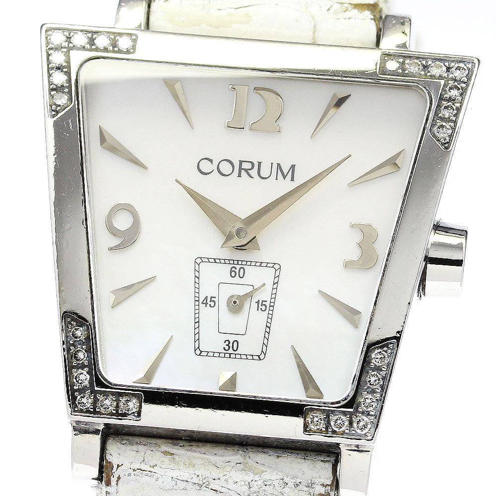 CORUM Trapeze 105.405.47 Diamond bezel White shell Dial Quartz Ladies_765706