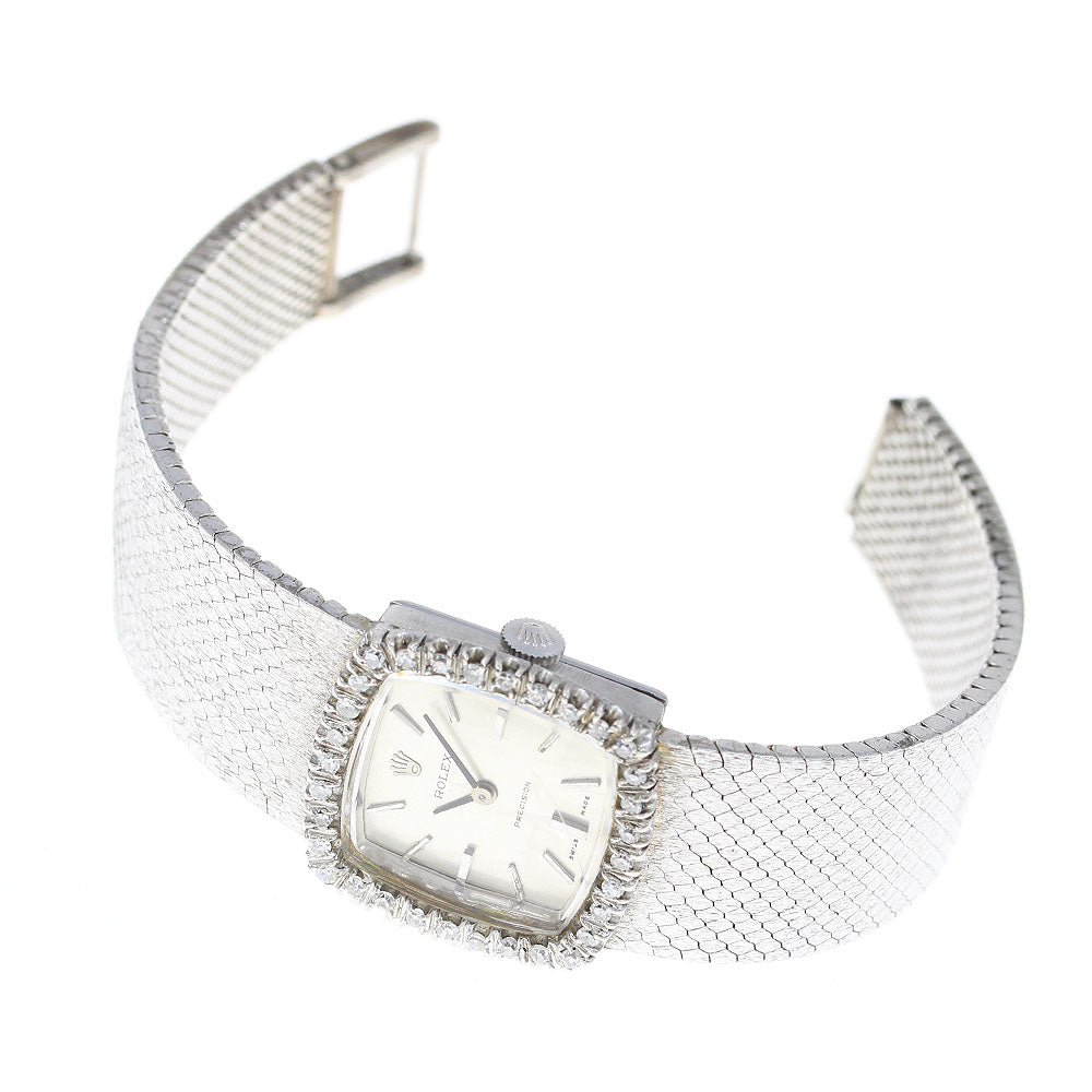 ROLEX Precision 2611 Cal.1401 Silver Dial Hand Winding Ladies Watch_765822