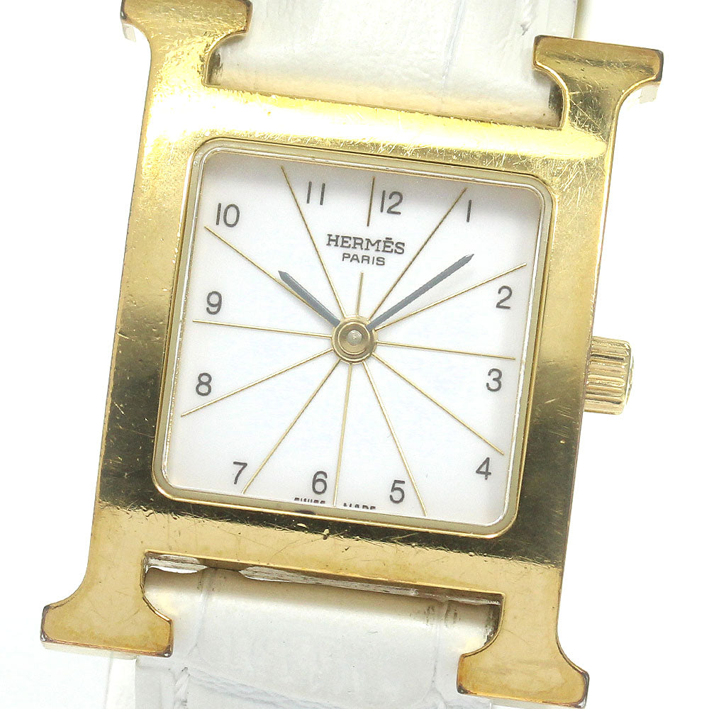 HERMES H watch HH1.201 white Dial Quartz Ladies Watch_766015