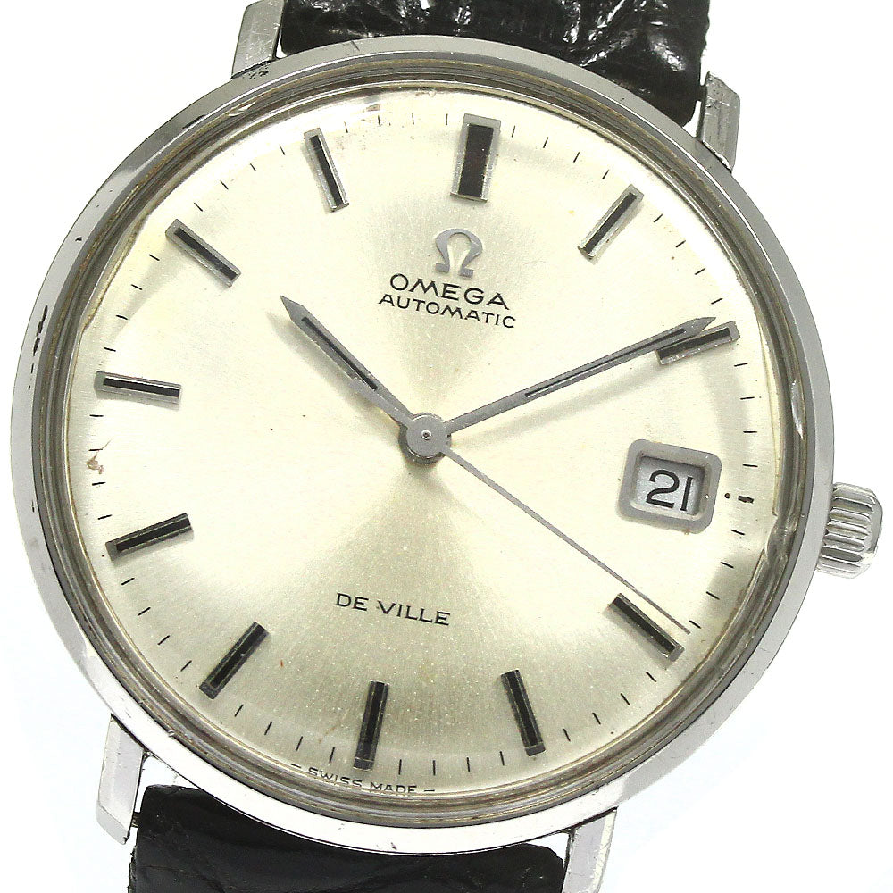 OMEGA De Ville 166.033 Date Silver Dial Automatic Men's Watch_766098
