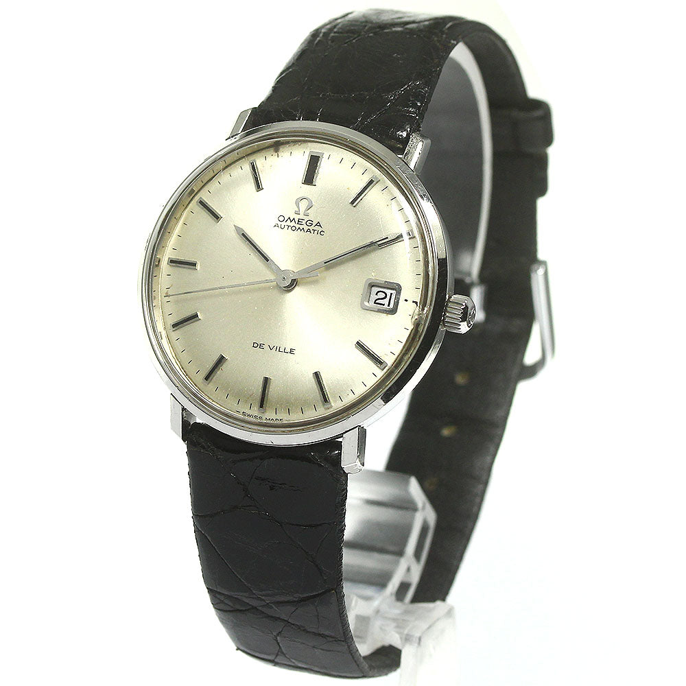 OMEGA De Ville 166.033 Date Silver Dial Automatic Men's Watch_766098