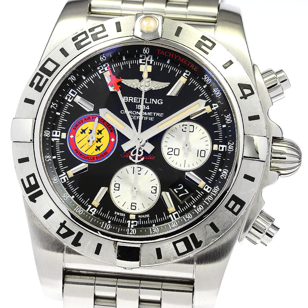BREITLING Chronomat 44 GMT AB0420 Patrouille Swiss Limited Automatic Mens_766378