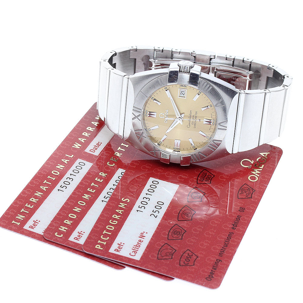 OMEGA Constellation 1503.10 Date gold Dial Automatic Men's Watch_766636