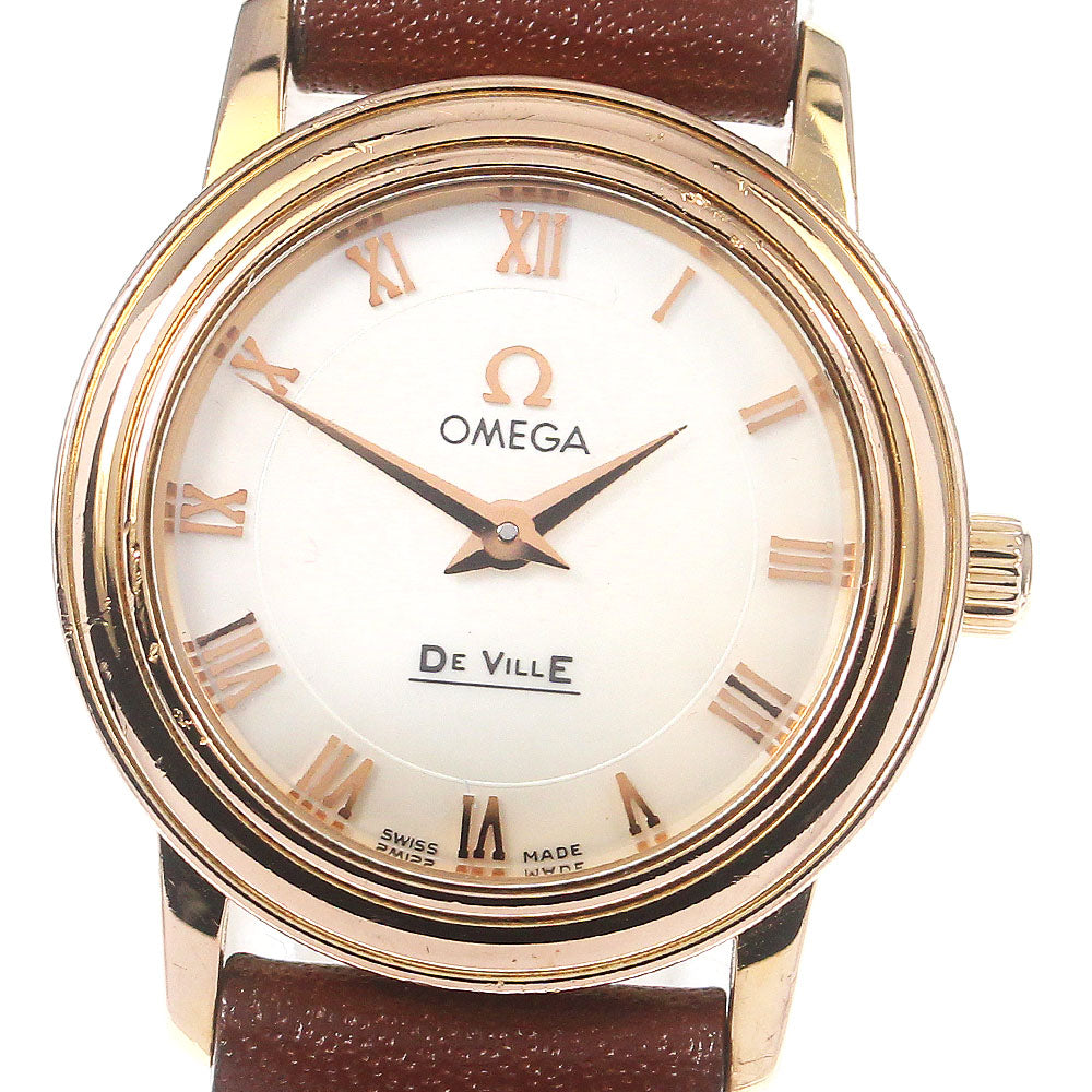 OMEGA De Ville Prestige 4693.71.02 18K Pink Gold Quartz Ladies Watch_766990