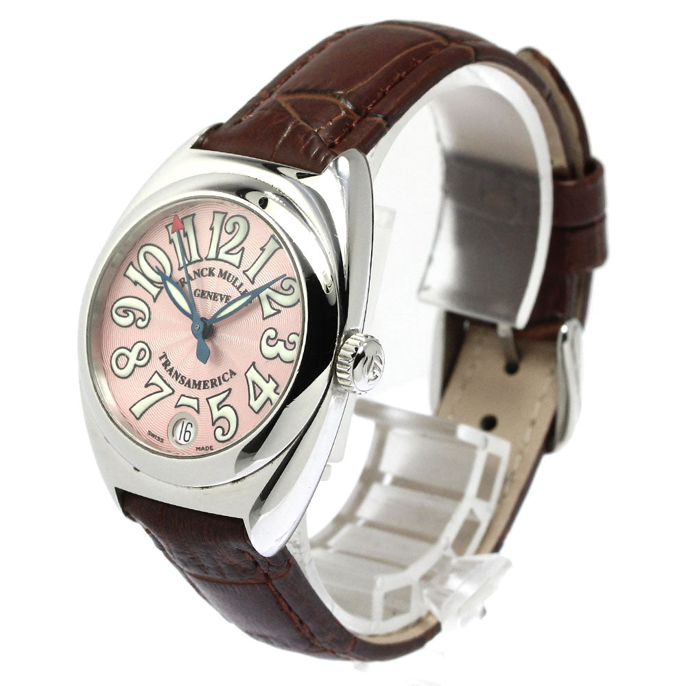 FRANCK MULLER Trans America 2000L Date pink Dial Auto quartz Ladies Watch_767198
