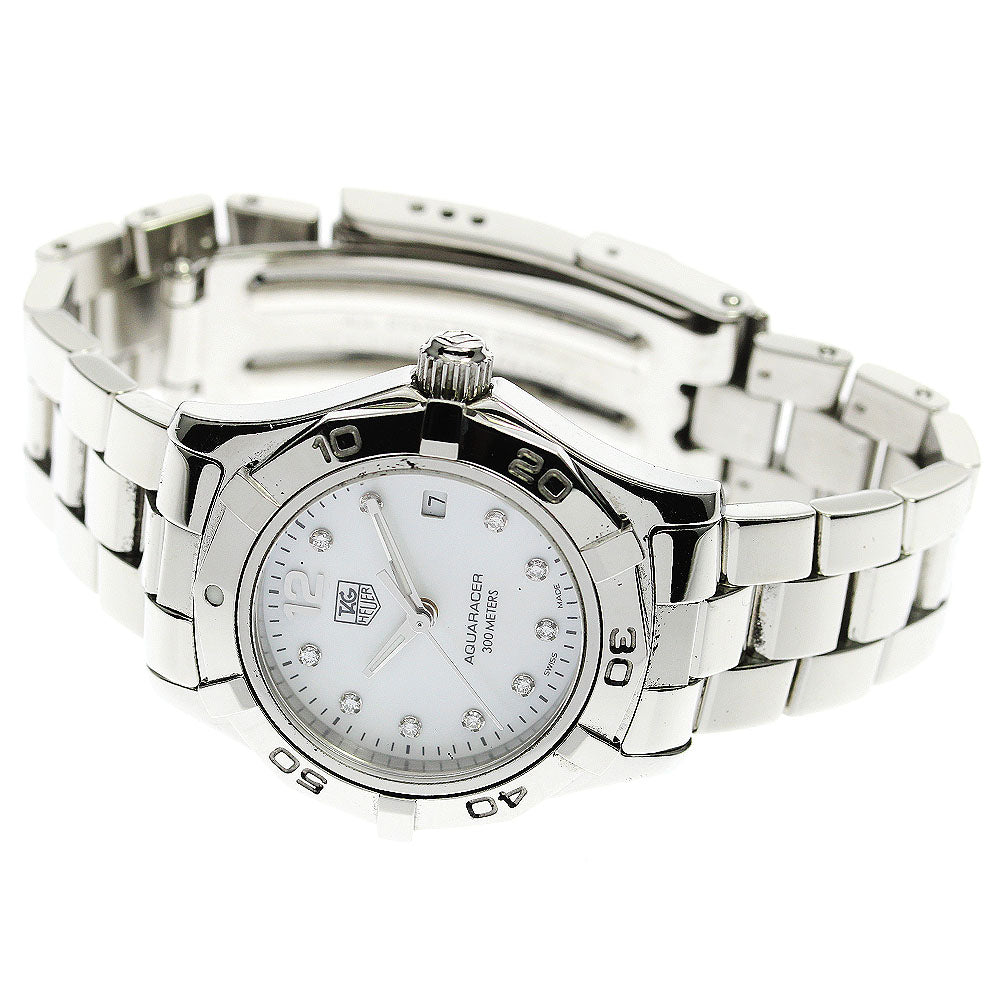 TAG HEUER Aqua racer WAF1415 10P diamond date Quartz Ladies Watch_767252
