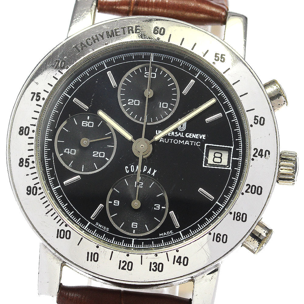 Universal Geneve Compax 898.400 Chronograph Black Dial Automatic Men's_767311