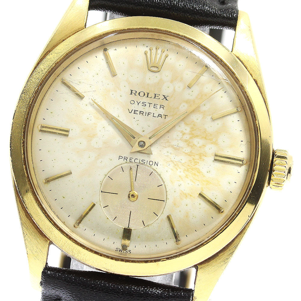 ROLEX Precision Oyster VERIFLAT 6512 K18YG cal.1000 Hand Winding Men's_767530