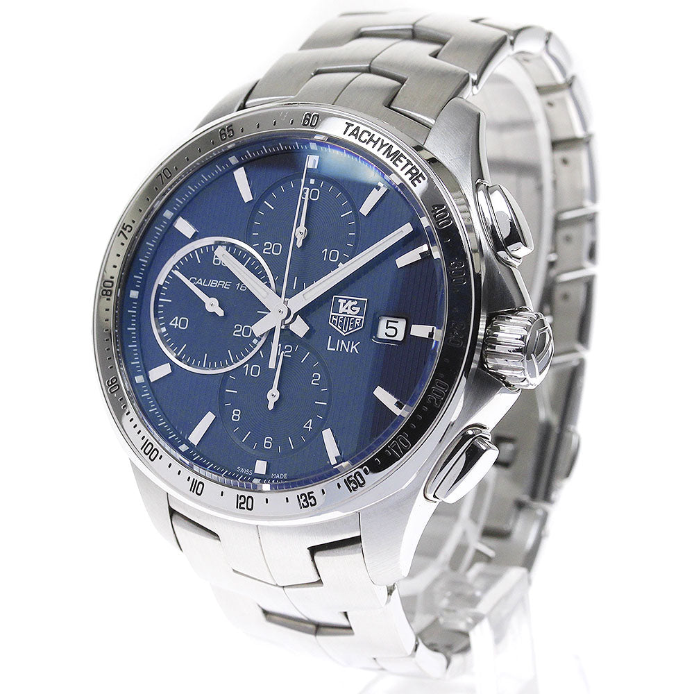 TAG HEUER Link Leonardo DiCaprio CAT2015 Chronograph Navy Dial Automatic Men's Watch_767595