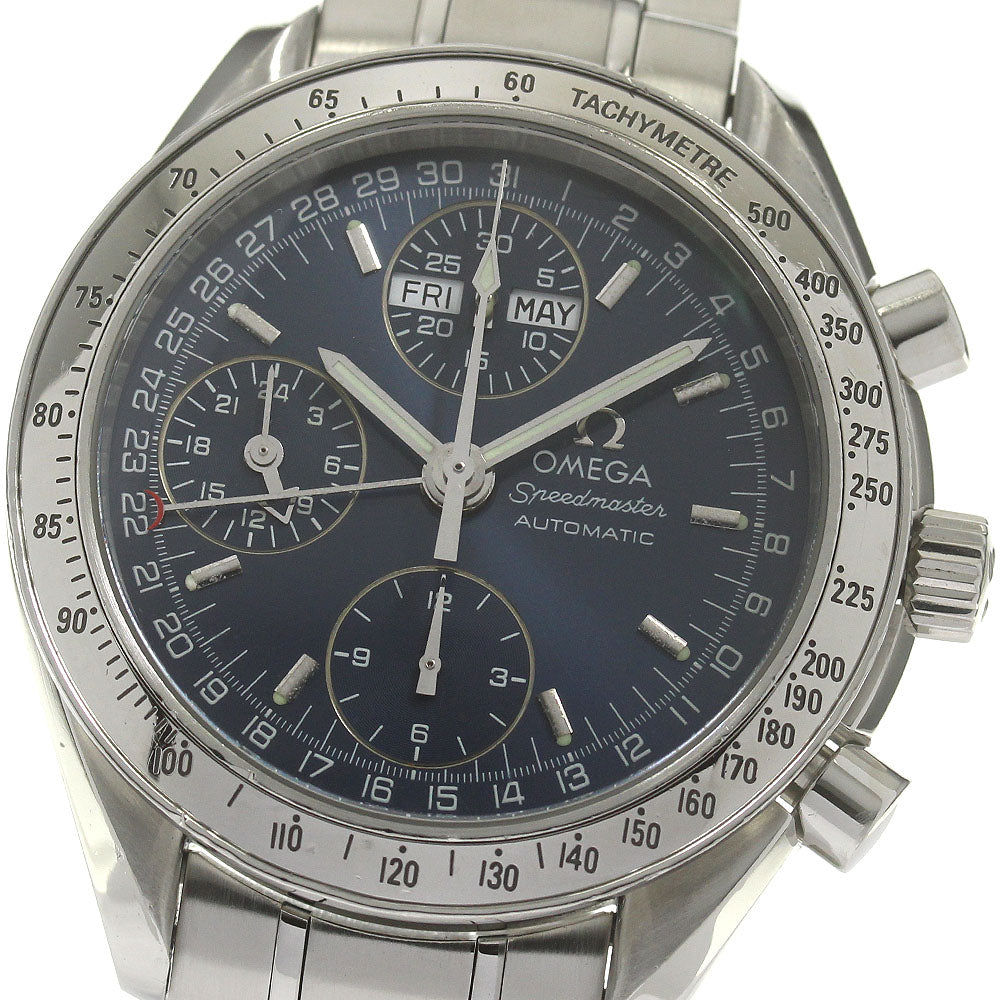 OMEGA Speedmaster 3523.80 Triple calendar Navy Dial AT Men's Watch_767824