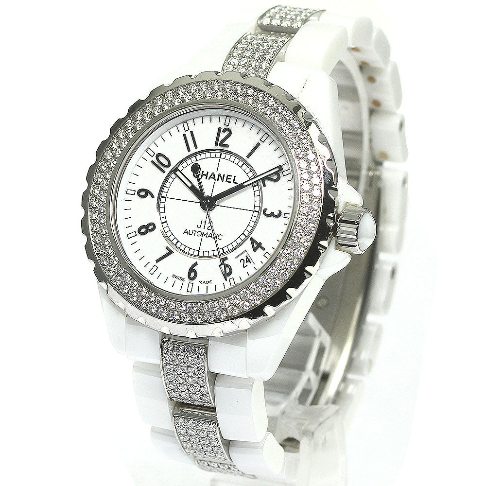 CHANEL J12 H1422 Bezel Bracelet Diamond white Dial Automatic Men's Watch_767986