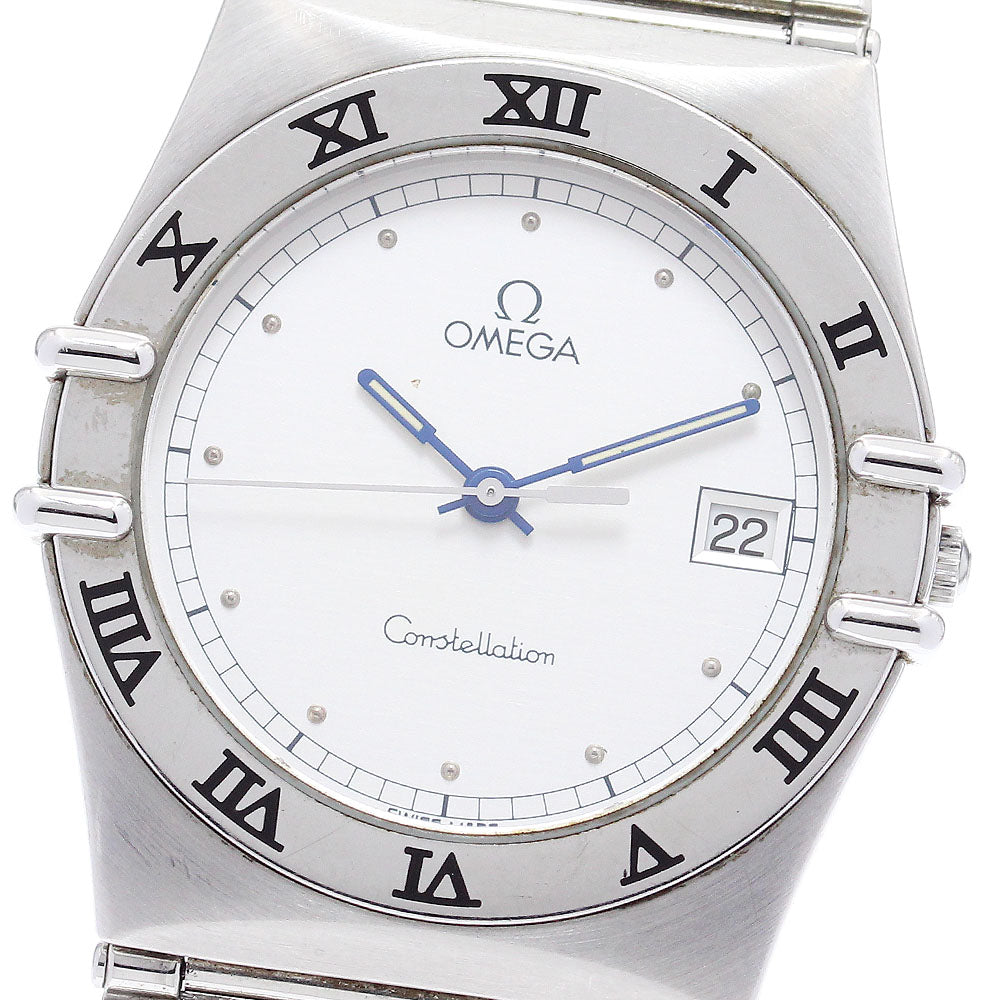 OMEGA Constellation flat bezel Silver Dial Quartz Men's Watch_768046