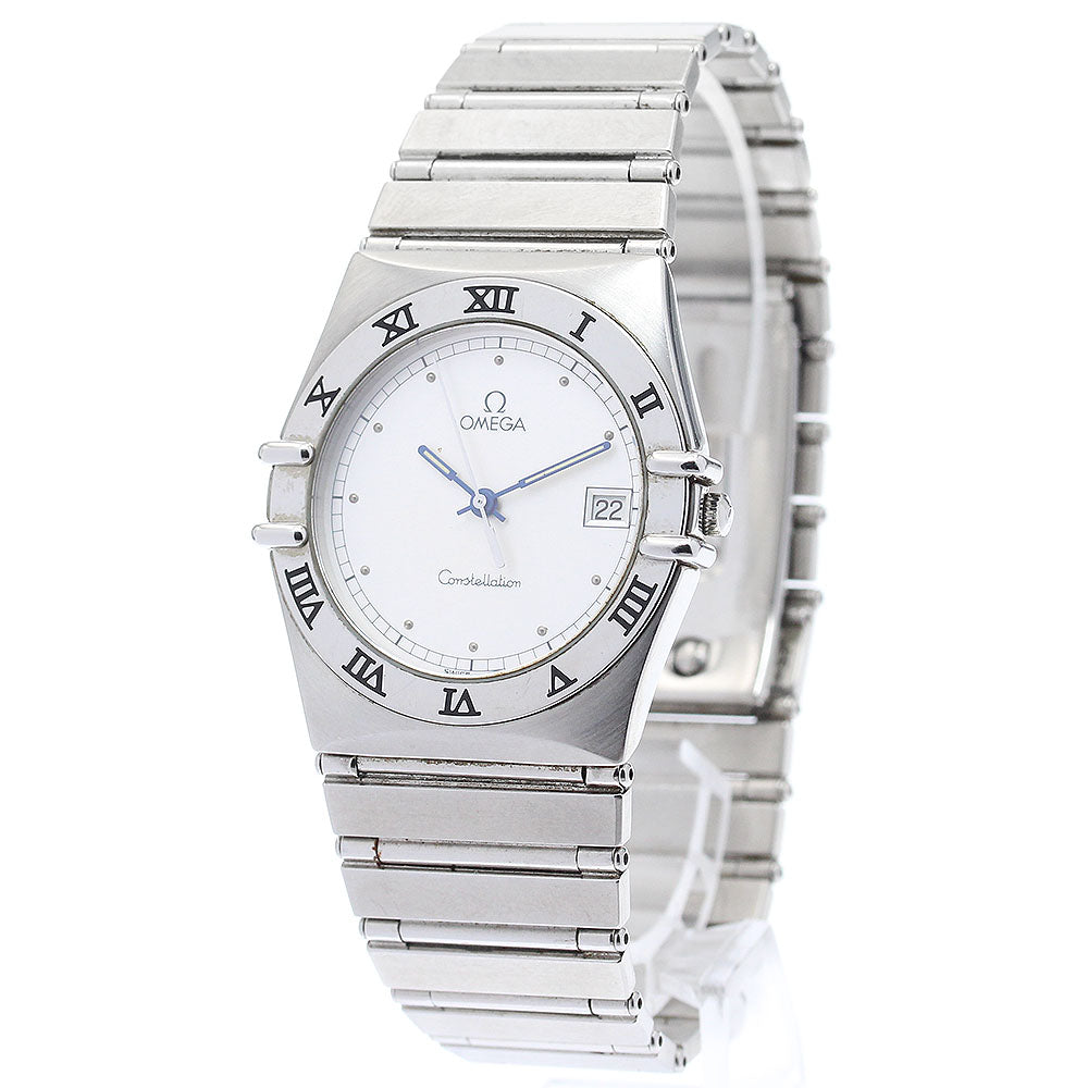 OMEGA Constellation flat bezel Silver Dial Quartz Men's Watch_768046